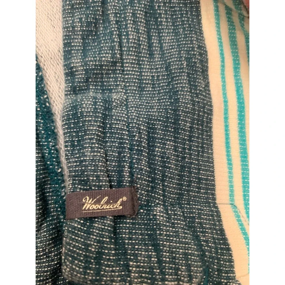 Womens Woolrich Beach Pullover Hoodie Multicolor Kangaroo Pockets